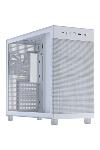 ASUS Carcasa Prime AP303 TG Fara sursa Turn Mijloc Sticla securizata Alb