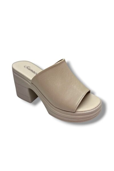 ŞANZELİZE AYAKKABI Chanceller K500-26 Leather Anatomical Padded Heeled Women'...