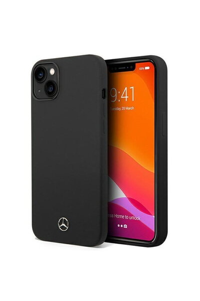 MERCEDES MEHCP14MSILBK iPhone 14 Plus 6.7" Black/black hardcase Silicone Line