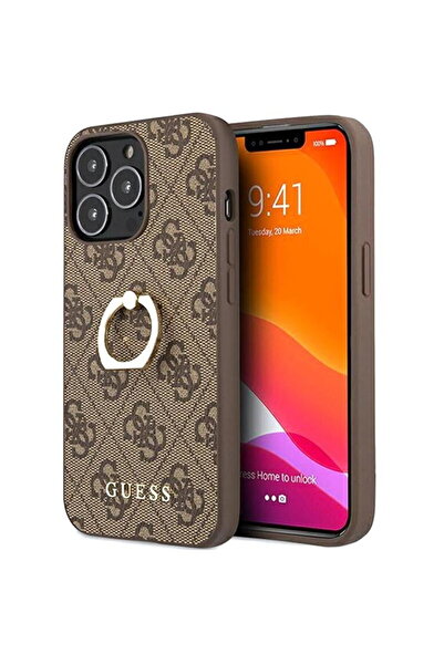 Guess Husa PU 4G Ring iPhone 13 Pro Maro