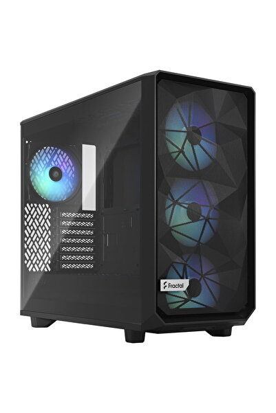Fractal Design Meshify 2 Lite RGB Negru TG Light Tint, Carcasă Tower Negru
