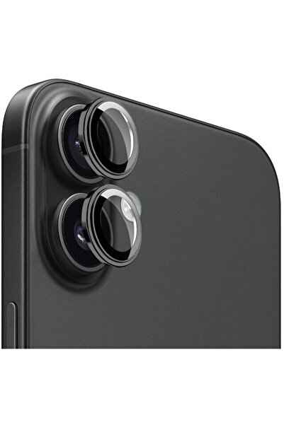 Mobile Origin Protecții ușoare pentru lentile, negre - iPhone 16 / 16 Plus