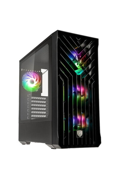 Kolink Carcasa Unity Cascade, ARGB, Mid-Tower, Fara sursa, Negru