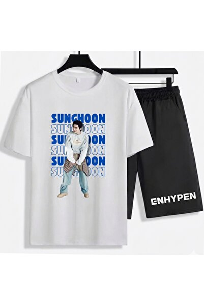 SVART WEAR Sunghoon Enhypen K-Pop Unisex 100% Cotton Shorts - T-Shirt Bottom ...