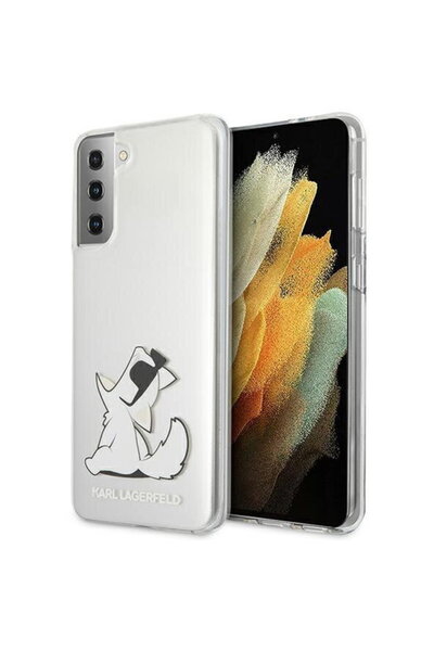Karl Lagerfeld , Choupette Eats Case for Samsung Galaxy S21+, Transparent, KL...