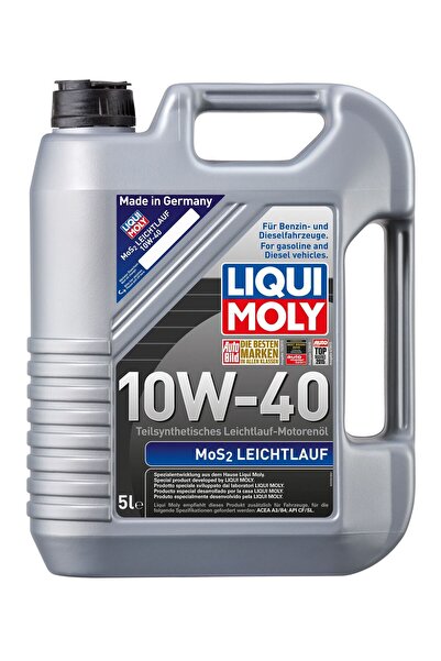 Liqui Moly 10W40 Motor Yağı Kısmi Sentetik MoS2li LEICHTLAUF 5 Litre (2184)