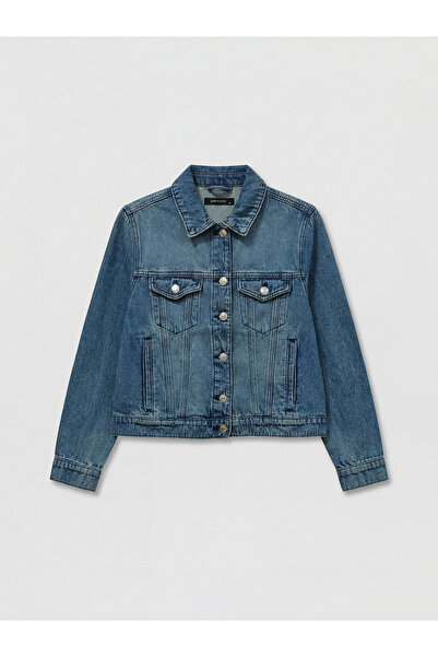 LC Waikiki Regular Fit Collared Neck Women's Denim Jacket