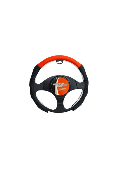 PARADOX SINCE 1992 Δερμάτινο Κάλυμμα Τιμονιού Κόκκινο Μαύρο 37-39 εκ. Καθολικ...