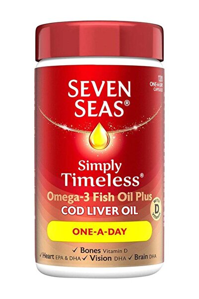 Seven Seas Simply Timeless Omega-3 Fish Oil Capsules - 120 Capsules