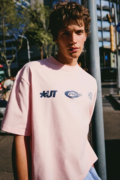 Bershka Boxy fit baskılı t-shirt