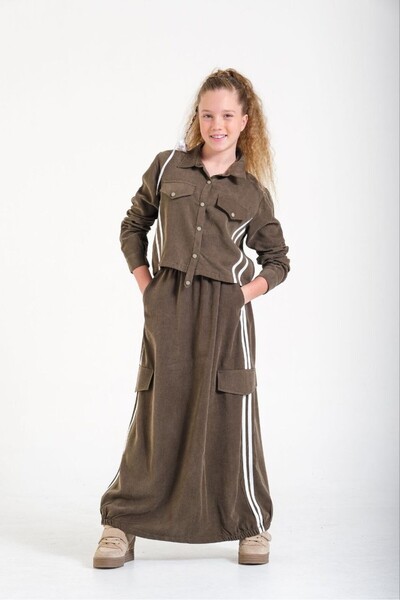 LOCO LOCO Κοριτσίστικη φούστα με ρίγες Kupra 8703