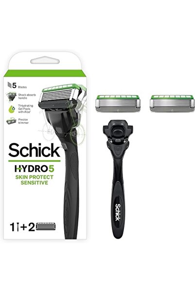 Schick 5 Sensitive Razor Kit 1 Razor + 2 Refills