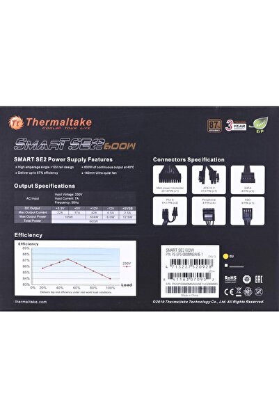 THERMALTAKE Smart SE2 600W Modular ATX