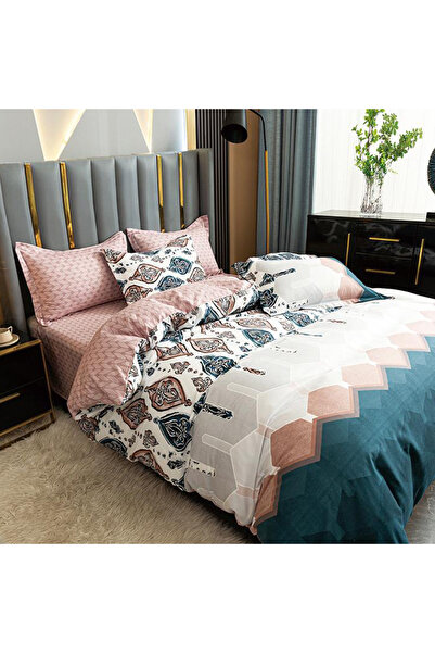 OEM Duvet Cover Set with Stretchy 180x200 for double bed, 4 pieces, JHN Finet...