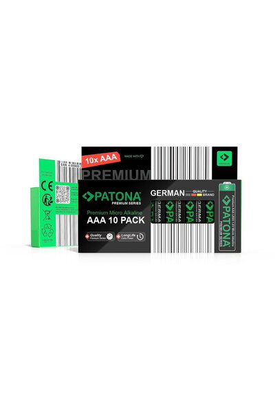 Patona Alkaline batteries AAA Premium 10 pcs Micro LR03 Battery