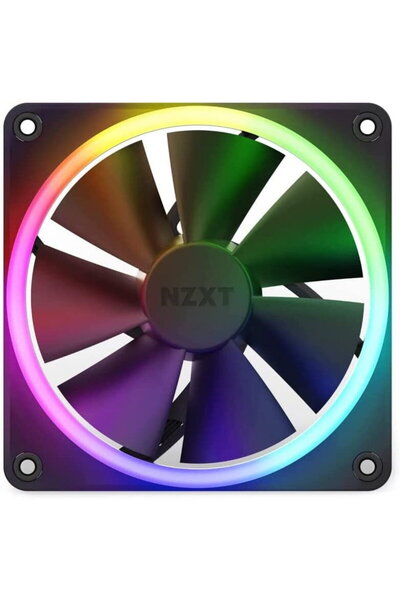 Nzxt Seria F F140 RGB, LED RGB, 140 mm, Negru mat