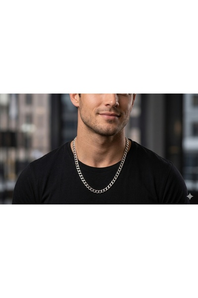 Liacharm Father's Day Special Silver Color Classic Gourmet Chain Necklace - S...