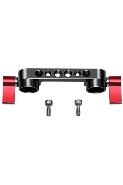 iShoot Menghina dubla D-Type cu filet 1/4 si M4 pentru riguri pe sine 15mm