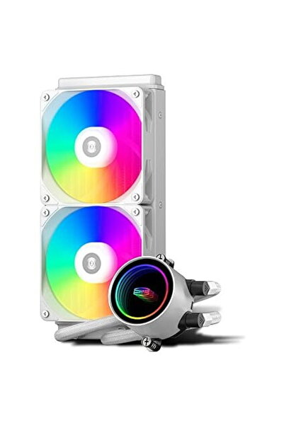 PCCOOLER DA240 ARGB WH, 2 x 120 mm, Alb