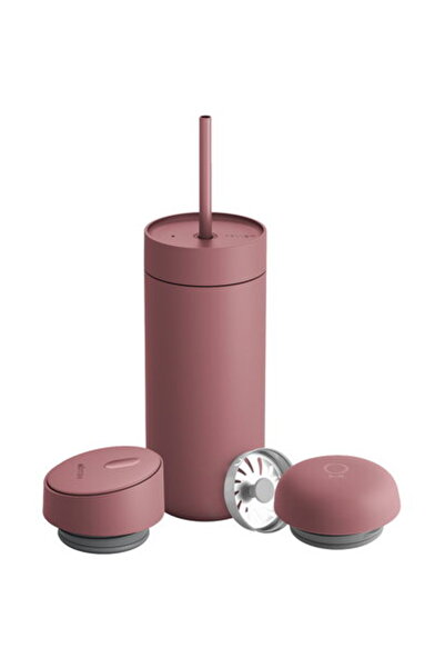 Fellow Carter Move Mug 3 în 1 - Cană termoizolantă + 3 capace Desert Rose 473ml