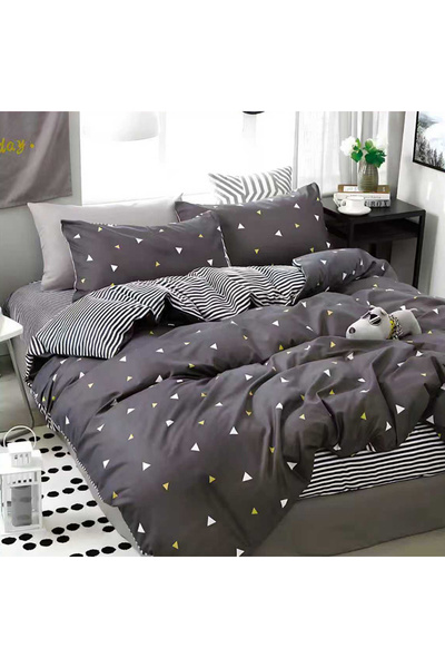 OEM Duvet Cover Set with Stretchy 180x200 for double bed, 4 pieces, JHN Finet...