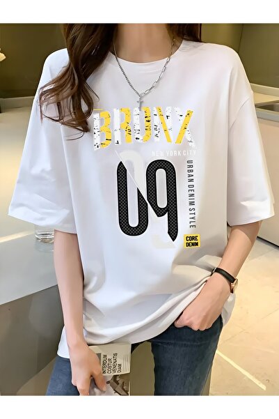 bolivia's White Printed T-Shirt- Crew Neck