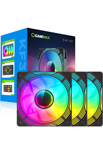 GAMEMAX 3 x KF300 BK ARGB 120mm Negru
