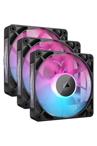 Corsair iCUE LINK RX120 RGB Triple, ventilator carcasă (negru, pachet de 3, i...