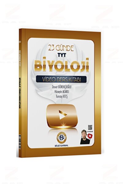 Bilgi Sarmal Yayınları Bilgi Sarmal 23 Günde Tyt Biyoloji Video Ders Kitabı