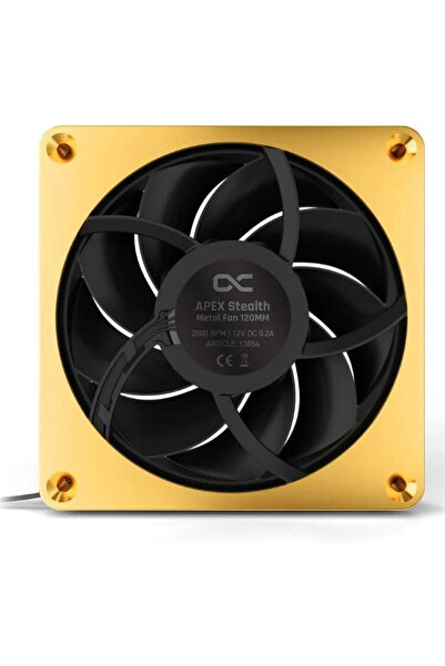 Alphacool Apex Stealth Metall Power Lüfter, 1 ventilator de 120 mm, 3.000 RPM...