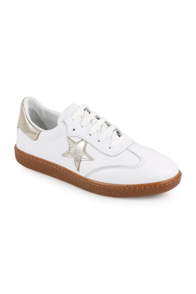 Libero L075.2325 Star Detailed Genuine Leather Women's - Retro Design and Rub...