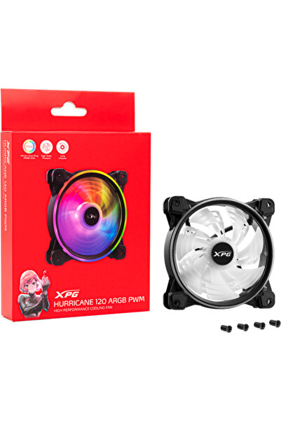 XPG VEXPHURR120PWMBK, 600 - 2000 RPM, 1 ventilator de 120 mm, Negru