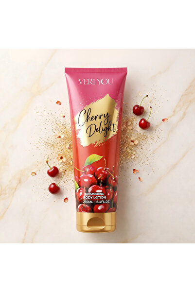 veri you Λοσιόν Σώματος Κεράσι Απόλαυση 250 ml – Άρωμα Γλυκού Κερασιού, Κρέμα...