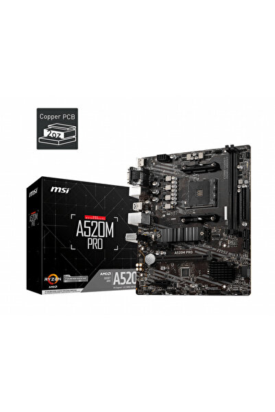 MSI A520M PRO Socket AM4