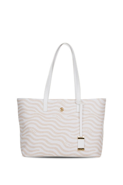 U.S. Polo Assn. Γυναικεία Τσάντα Ώμου Εκρού US26170 – Καθημερινό Κομψό Σχέδιο...