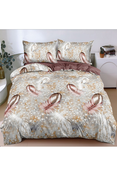 OEM Duvet Cover Set with Stretchy 180x200 for double bed, 4 pieces, JHN Finet...