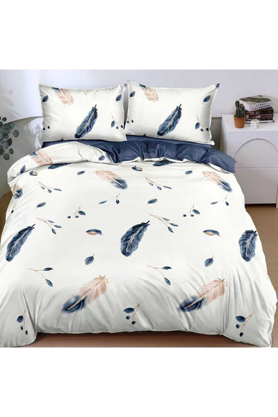 OEM Duvet Cover Set with Stretchy 180x200 for double bed, 4 pieces, JHN Finet...
