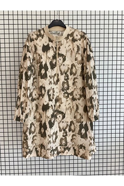 Armine Καλοκαιρινό τουνίκ με φερμουάρ και σχέδια από ύφασμα βισκόζης, με φαρδ...