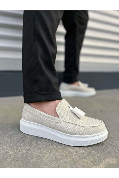 Aymood JY154 Blaze Laceless Tassel Λινά Ανδρικά Casual Sports Classic Παπούτσ...