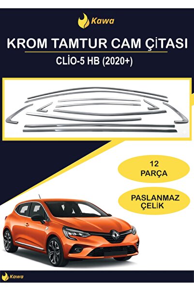Renault Clio 5 Hb (2020+) Krom Tamtur Cam Çitası