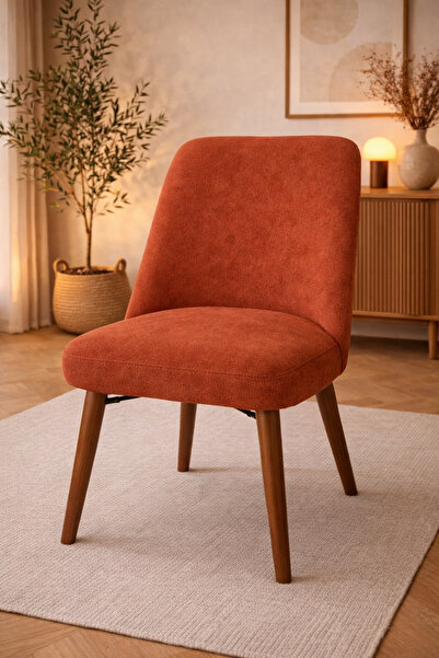 Akbal Home Sandalye Kılıfı 4 Adet Standart Retro Kare İtalyan Nubuk Kumaş Yük...