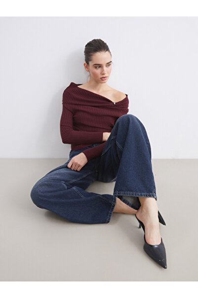 LC Waikiki Slash Neck Women's Knitwear Sweater