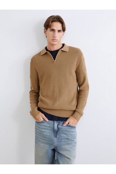LC Waikiki Polo Neck Men's Knitwear Sweater