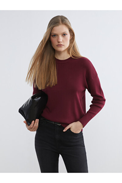 LC Waikiki Crew Neck Striped Women's Knitwear Sweater