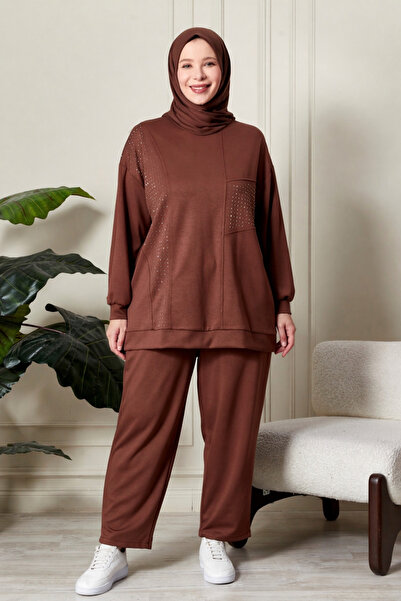 Ferace Γυναικείο Σετ Τεσεττούρ με Πέτρες, Μεγάλο Μέγεθος