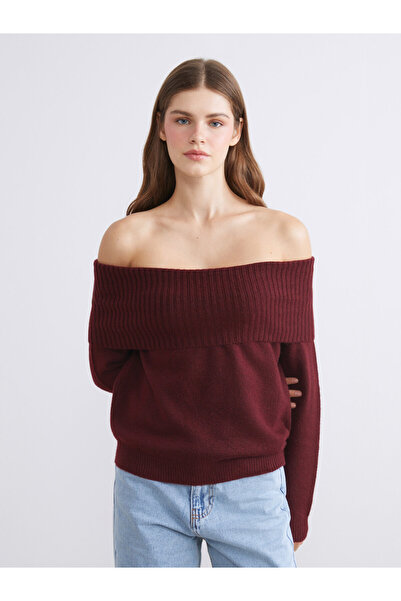 LC Waikiki Slash Neck Women's Knitwear Sweater