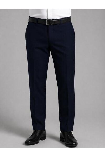 CLASSİCS MEN Ανδρικό υφασμάτινο παντελόνι Ricati Regular Fit με σχέδιο άρμουρ...