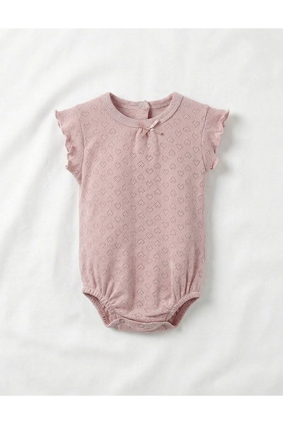 MiniKids Κορμάκι, με καρδιές, σε χρώμα ροζ απόχρωσης