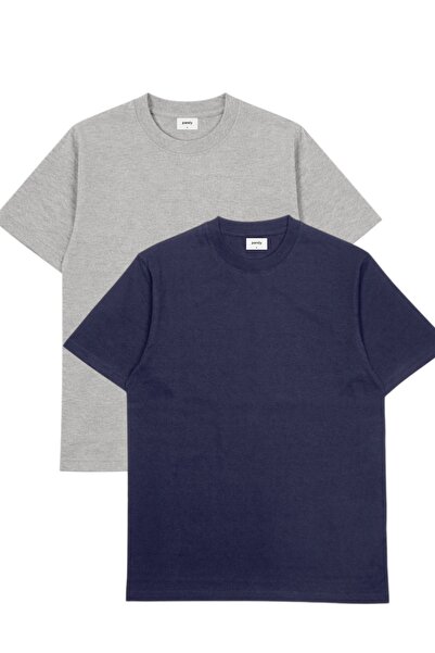 pandy Σετ 2 μπλουζών Oversize Basic με λαιμόκοψη ποδηλάτου