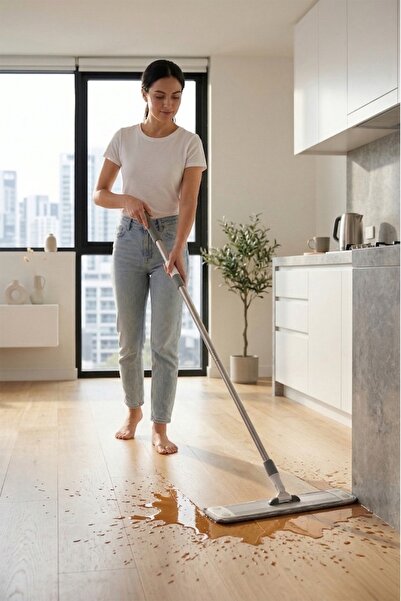 wiesmann Multi Mop Set 45 cm Genişlik Temizlik Mopu Her Bez İle Uyumlu Mop Hızlı Kolay Temizlik
